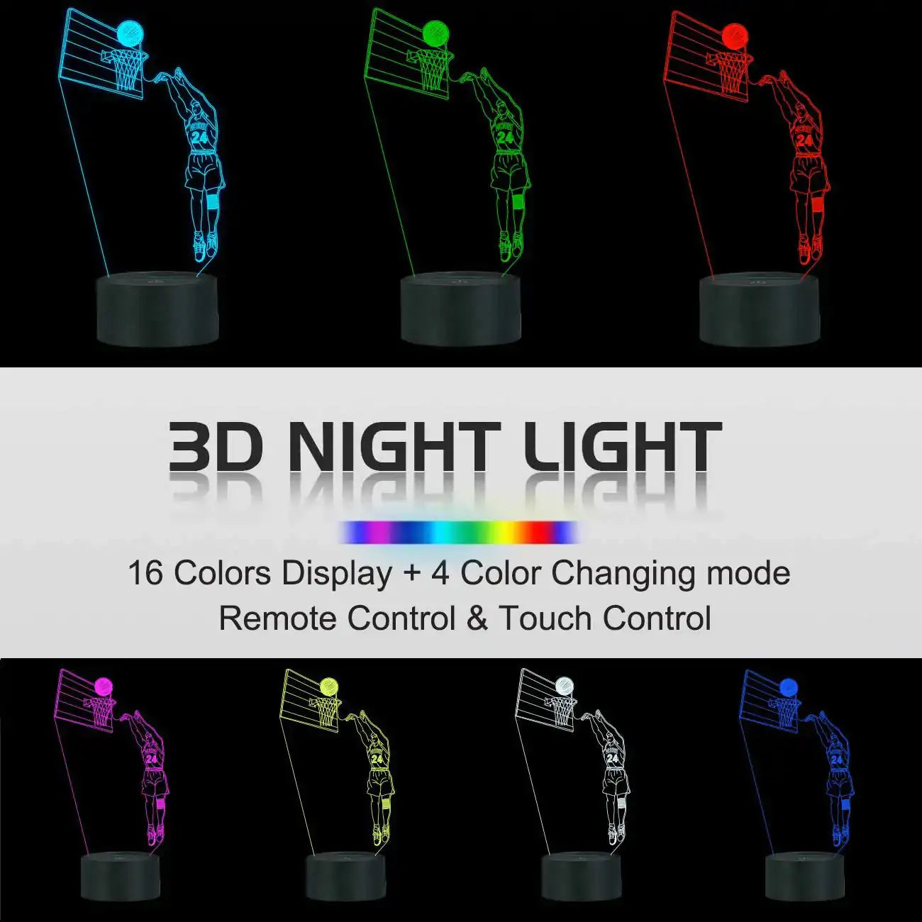 Scoring Basketball 3D LED Lamp