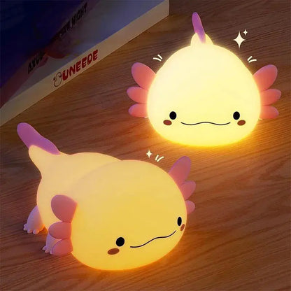 Soft Silicone Axolotl Night Light