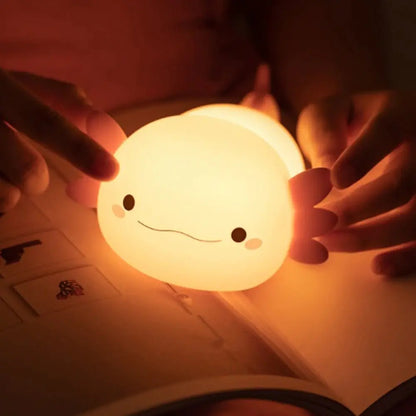 Soft Silicone Axolotl Night Light