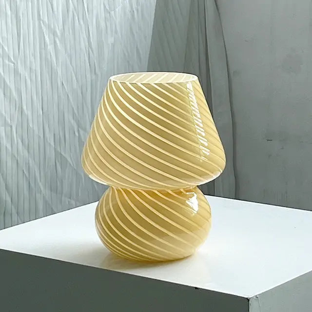 Bubble Glass Mushroom Lamp