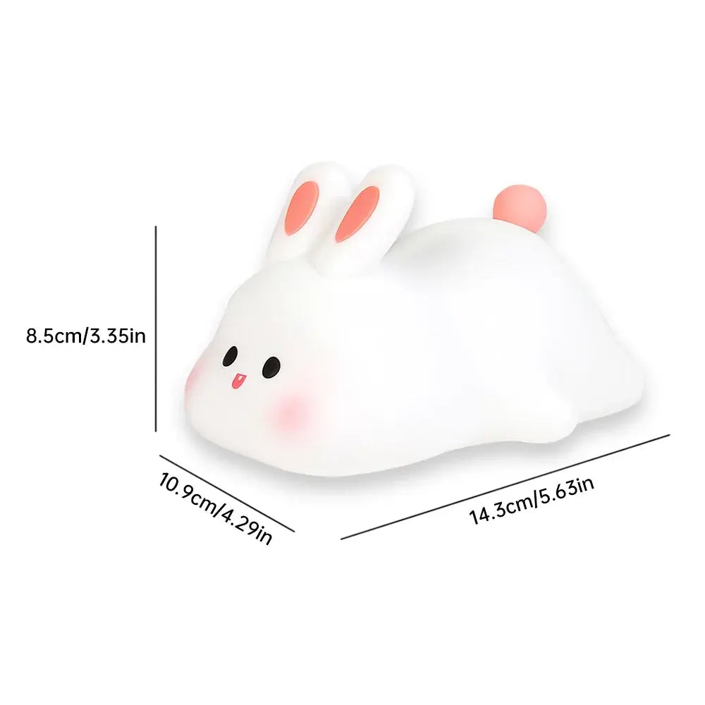 Cute Silicone Rabbit Bedside Light