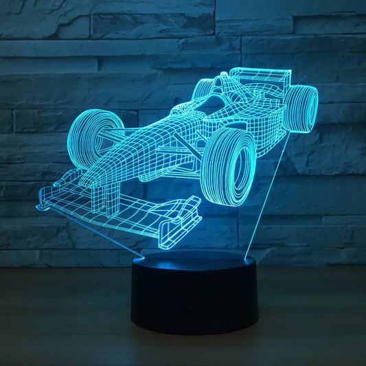 Sports Race Car 3D Night Light