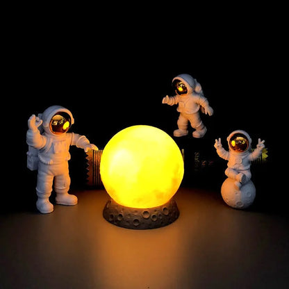 Mini Yellow Moon Astronauts Light