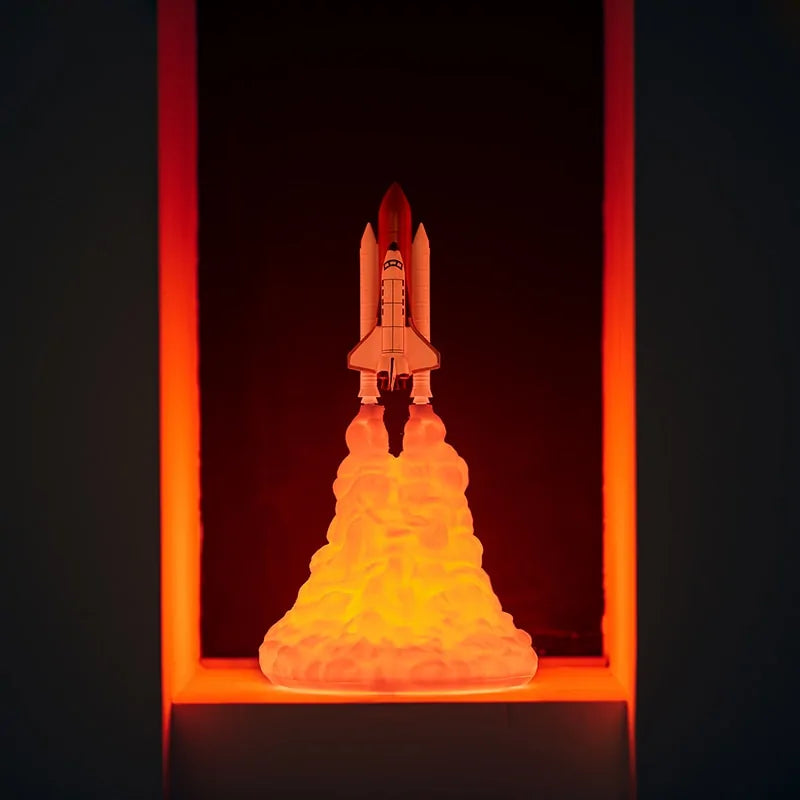 Cosmic Rocket Space Shuttle Lamp