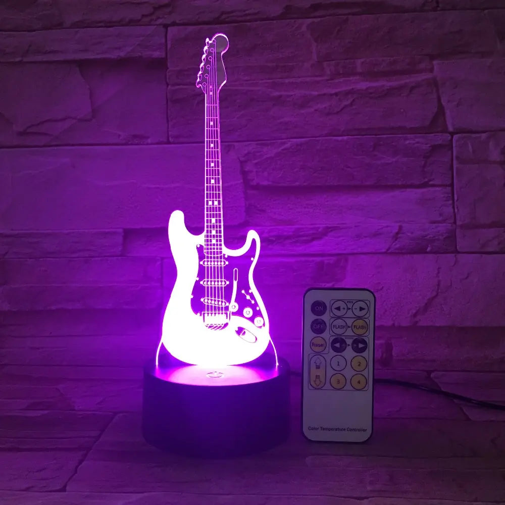 Guitar 3D LED Night Light