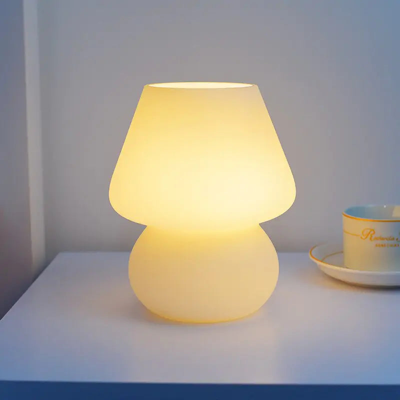 Bubble Glass Mushroom Lamp