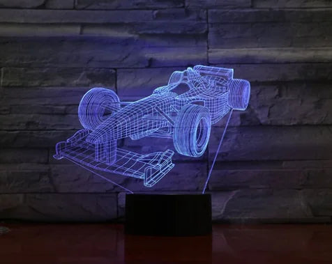 Sports Race Car 3D Night Light
