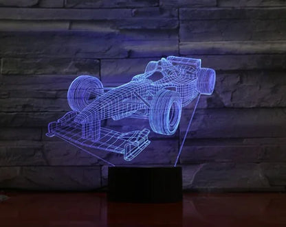 Sports Race Car 3D Night Light
