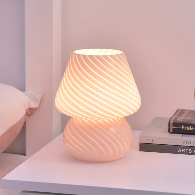 Bubble Glass Mushroom Lamp