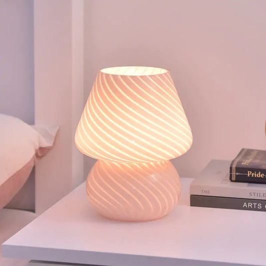 Bubble Glass Mushroom Lamp