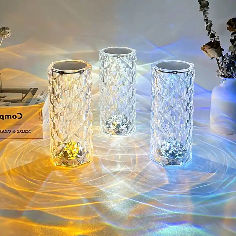 Radiant Crystal LED Lamp