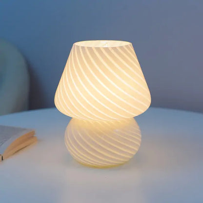 Bubble Glass Mushroom Lamp
