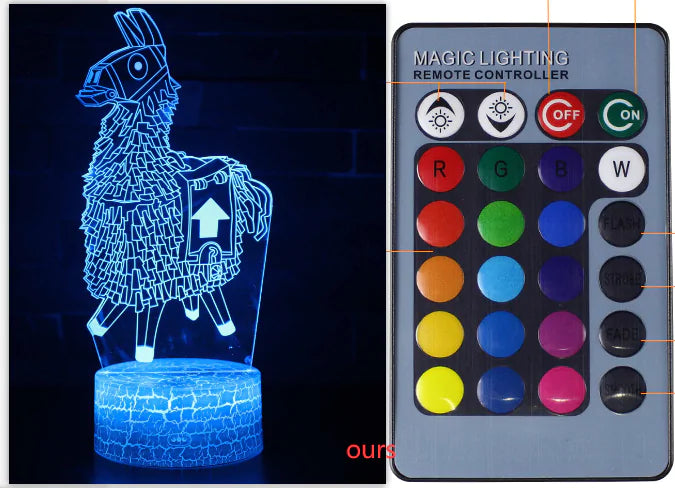 Fortnite Llama LED Table Lamp