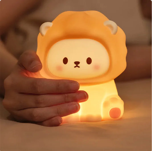 Lion Cub Silicone Baby Night Light